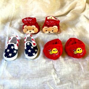 Cute, Festive 0-3 month Booties